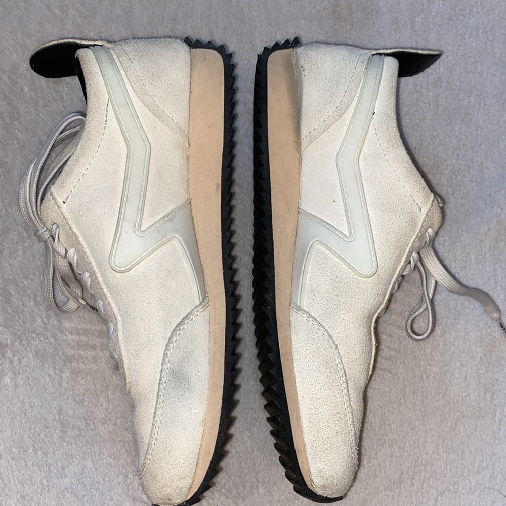 Rag & Bone Retro Runner sneakers in ivory suede Sz 39